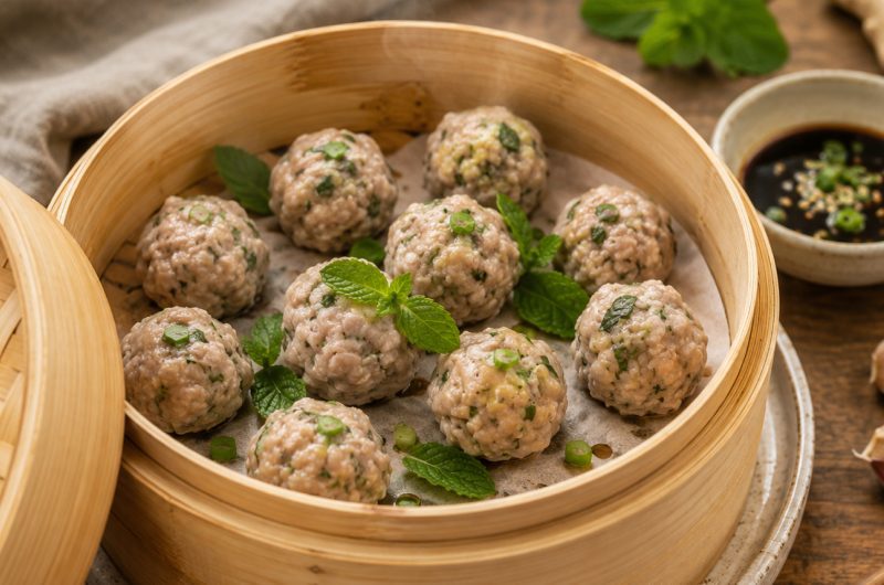 Albóndigas de Conejo al Vapor