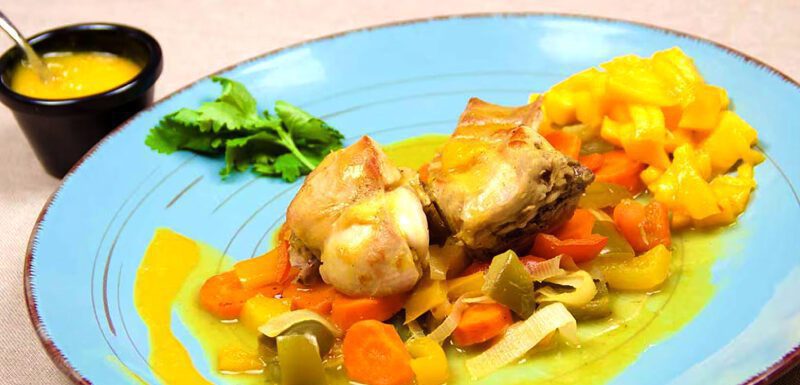 CONEJO EN ESCABECHE DE MANGO